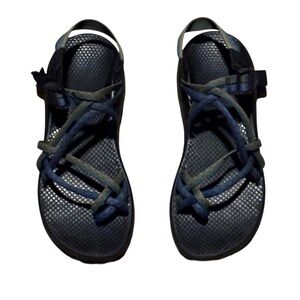 Women’s Chaco Z2 Cloud Yampa Blue Green Sandals Size 10 **Missing Side Logos**